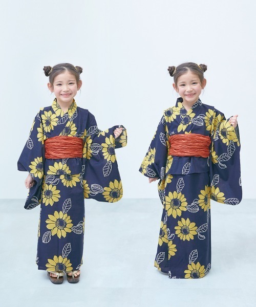 BABY 浴衣 devirock 浴衣 着付けかんたん 兵児帯付き浴衣 キッズ 子供