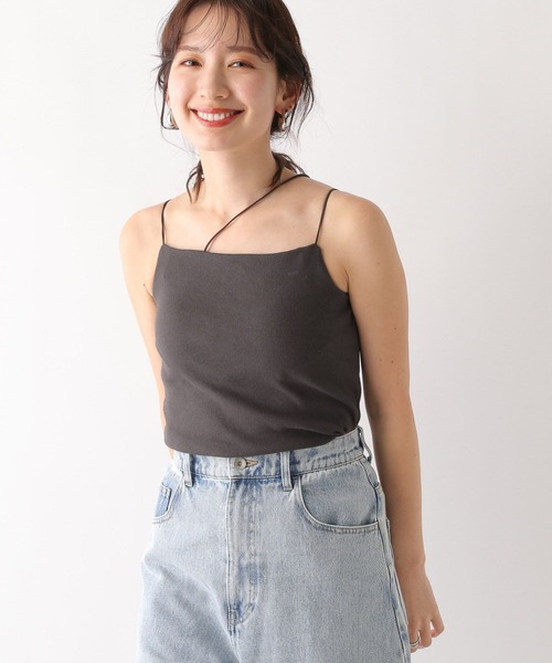 €☺︎ BEEDEN カップ付きキャミソール カップ付きサテンスパゲッティキャミソール｜カップ付き