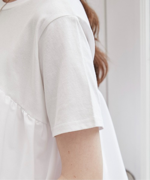 tシャツ 「追加」アシンメトリーフリルTEE レディース 楽天市場】【SALE】 アシンメトリーフリルTシャツ : 夢展望