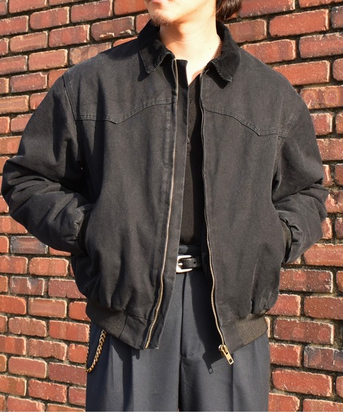Noen（ノエン） ブルゾン アウター コーデュロイ襟ジップワーク