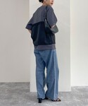 tシャツ Tシャツ ビスチェリメイク風Tシャツ...の詳細画像3