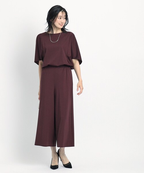 クード シャンス（COUP DE CHANCE）/【洗える／日本製】リラクシーワイドパンツ COUP DE CHANCE（クードシャンス） パンツ 「洗える／日本製