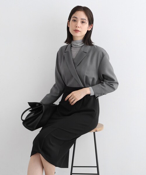 INDIVI（インディヴィ） ワンピース 「洗える／日本製」ジャケット