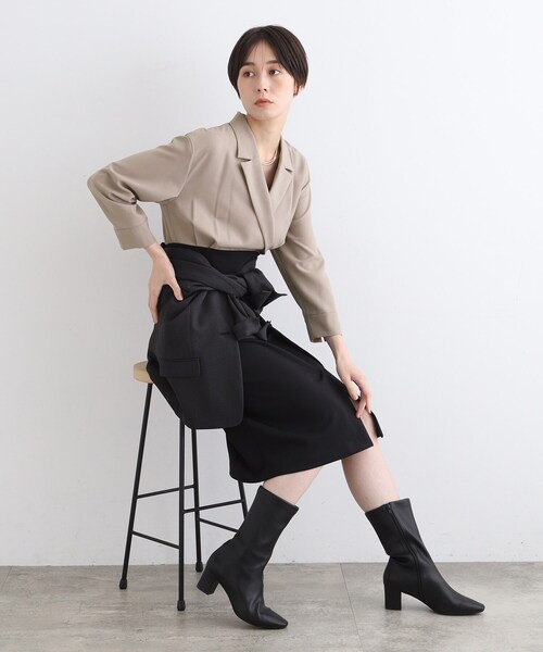 INDIVI（インディヴィ） ワンピース 「洗える／日本製」ジャケット