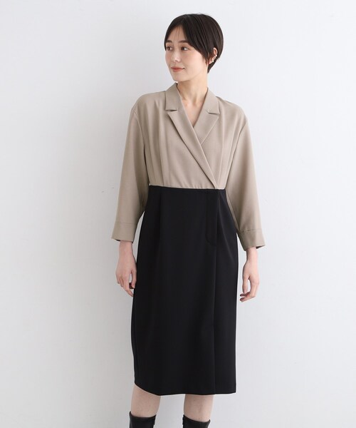 INDIVI（インディヴィ） ワンピース 「洗える／日本製」ジャケット