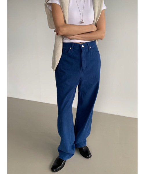 Didot.showroom ジーンズ デニム デニムパンツ ディープカラーワイド