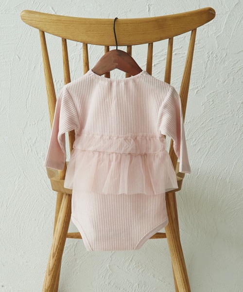 pairmanon ベビー服 ロンパース 「ベビー」ワッフル 長袖