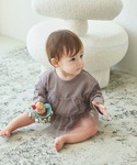 ベビー服 ロンパース 「ベビー」ワッフル 長袖...の詳細画像3