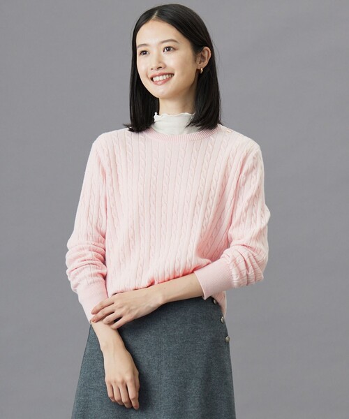 ニット セーター 「洗える」WOOL BLEND AIR クルーネック ニット レディース ニット セーター 「洗える」WOOL BLEND AIR クルーネック