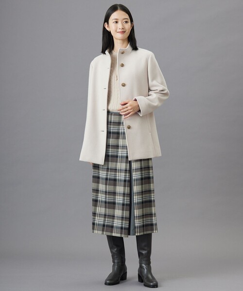 ニット セーター 「洗える」WOOL BLEND AIR クルーネック