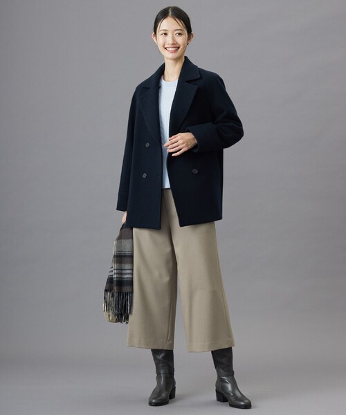 ニット セーター 「洗える」WOOL BLEND AIR クルーネック