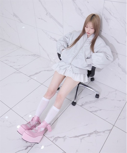 Fickle Bebe シューズ バレエシューズ FBサテンバレエシューズ