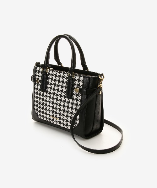 サマンサベガ（Samantha Vega ）/千鳥格子ベルト金具ハンドバッグ Samantha Vega（サマンサベガ） ハンドバッグ 千鳥格子ベルト金具