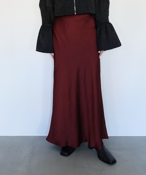 sahara スカート Silky Satin Skirt/シルキーサテンスカート