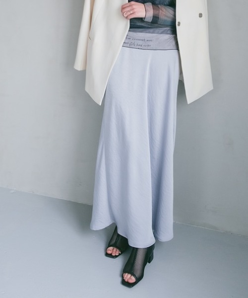 sahara Silky Satin Skirt サテンスカート sahara スカート Silky Satin Skirt/シルキーサテンスカート