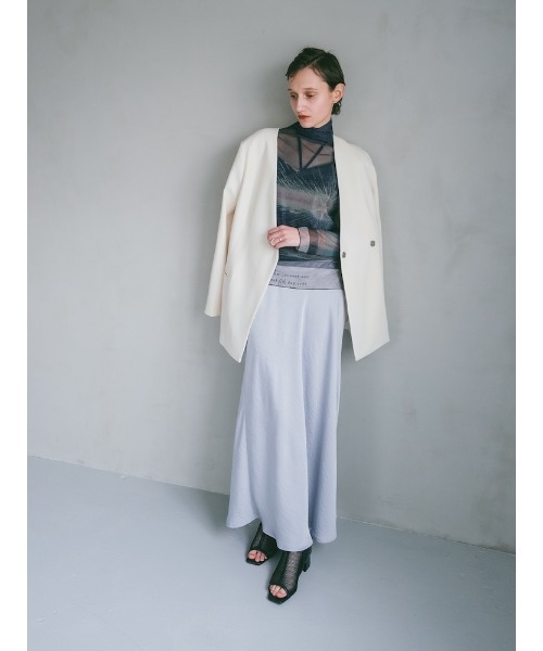 sahara Silky Satin Skirt サテンスカート sahara スカート Silky Satin Skirt/シルキーサテンスカート