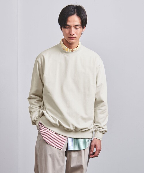 UNITED ARROWS トレーナー スウェット ピーチスキン クルー