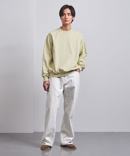 UNITED ARROWS トレーナー スウェット ピーチスキン クルー