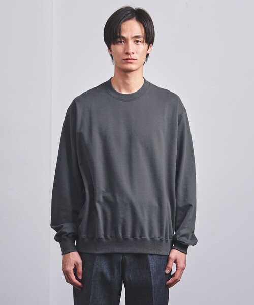UNITED ARROWS トレーナー スウェット ピーチスキン クルー