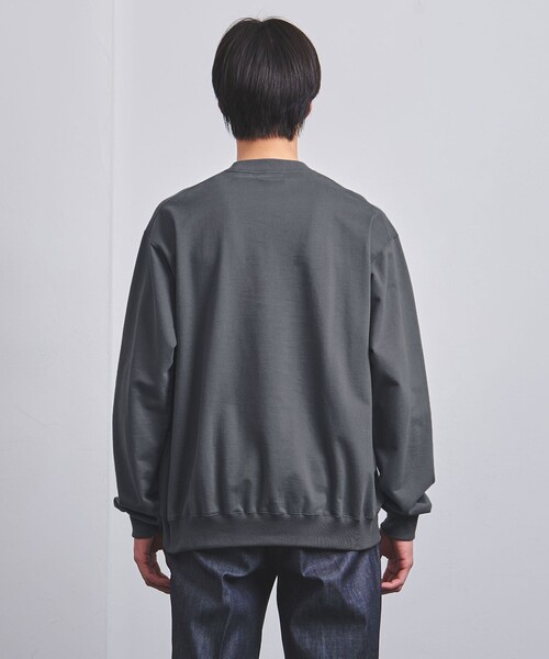 UNITED ARROWS トレーナー スウェット ピーチスキン クルー