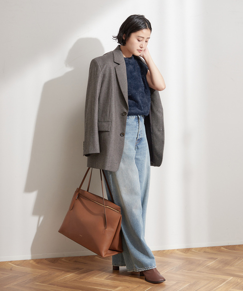 「journal standard L'essage」 半袖ニット FREE ネイビー レディース journal standard L'essage 「journal L'essage」 半袖ニット