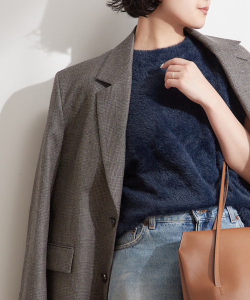 「journal standard L'essage」 半袖ニット FREE ネイビー レディース journal standard L'essage 「journal L'essage」 半袖ニット