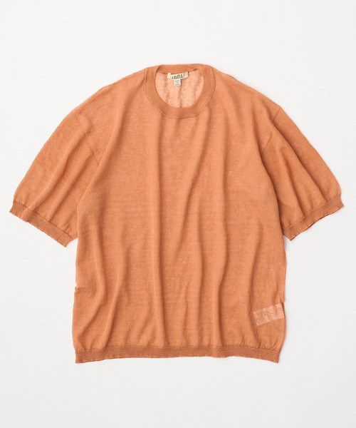 tシャツ unfil アンフィル / high-count linen oversized knit-Tee ハイカウントリネンオーバーサイズニットT unfil tシャツ アンフィル / high-count linen oversized knit