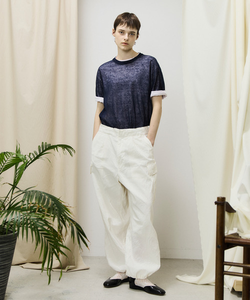 tシャツ unfil アンフィル / high-count linen oversized knit-Tee ハイカウントリネンオーバーサイズニットT unfil tシャツ アンフィル / high-count linen oversized knit