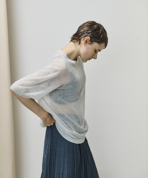 unfil tシャツ アンフィル / high-count linen oversized knit