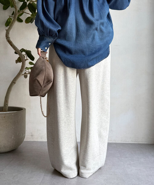 DouDou パンツ ドロストスウェットパンツ レディース : ZOZOTOWN