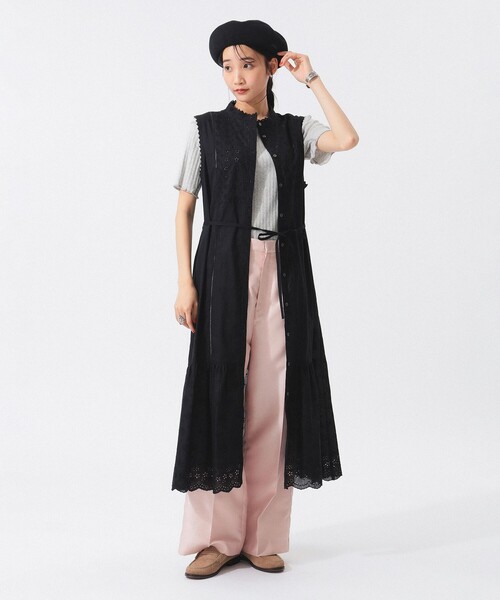 【限定セール！】 BEAMS BOY ワンピース カットワーク ノースリーブ : ZOZOTOWN ワンピース