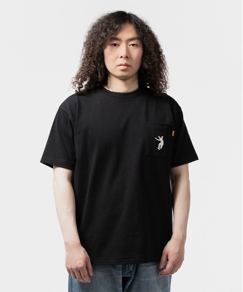 WAVE UNION★Stockholm mono T-shirt white blue 半袖Tシャツ UNION（ファッション） tシャツ UNION TOKYO FRONTMAN POCHE S/S