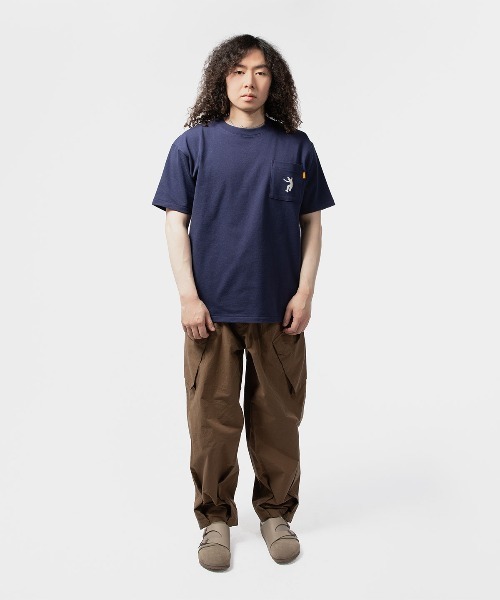 WAVE UNION★Stockholm mono T-shirt white blue 半袖Tシャツ 別注】＜WAVE UNION＞フットボール ロゴ Tシャツ