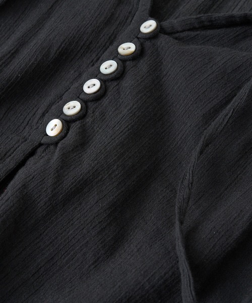 ★新品美品★【RIVE DROITE】楊柳ギャザーブラウス RIVE DROITE ブラウス シャツ 「着映え」楊柳ギャザーブラウス