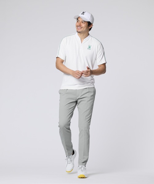 Psycho Bunny tシャツ 「GOLF」 ハーフジップ ヘンリーネックT