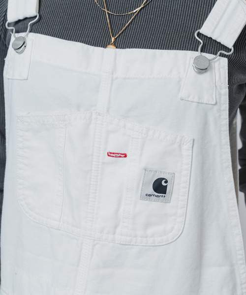 carhartt カーハート オーバーオール　黒　レディース　ロゴ Carhartt オーバーオール サロペット carhartt ワッペン ダック