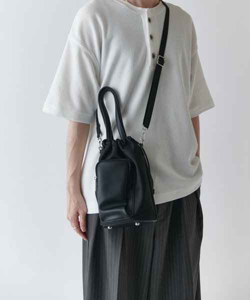 Lui's（ルイス） ショルダーバッグ シンセティックレザーナイロン