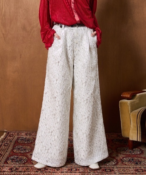 seyto パンツ seyto（セイト）の「Blocking cut out wide straight pants