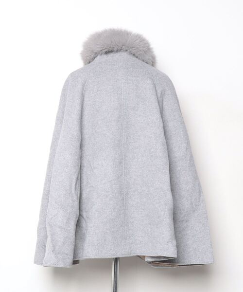 RUIRUE BOUTIQUE」 ポンチョ S～M グレー レディース