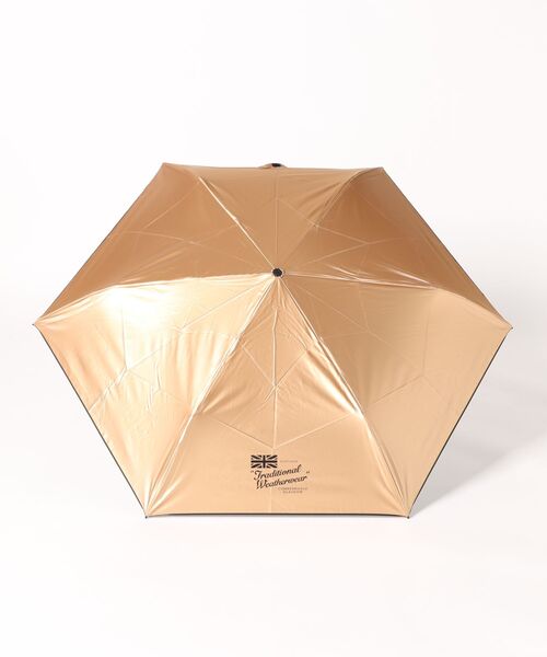 Traditional Weatherwear【軽量】折りたたみ傘　ゴールド 楽天市場】トラディショナル ウェザーウェア 晴雨兼用 軽量