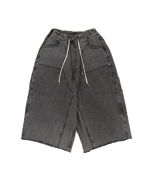 ジーンズ a.p.o.v. ダブルニーデニムスーパーワイドペインターハーフ