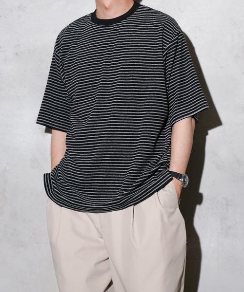 カットソー pile cutout tee SUNNY SPORTS tシャツ / サニースポーツ PILE BORDER TEE パイル