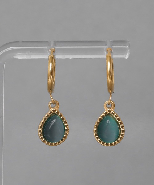 abaskdesign（アバスクデザイン） ピアス 金属アレルギー対応 天然石