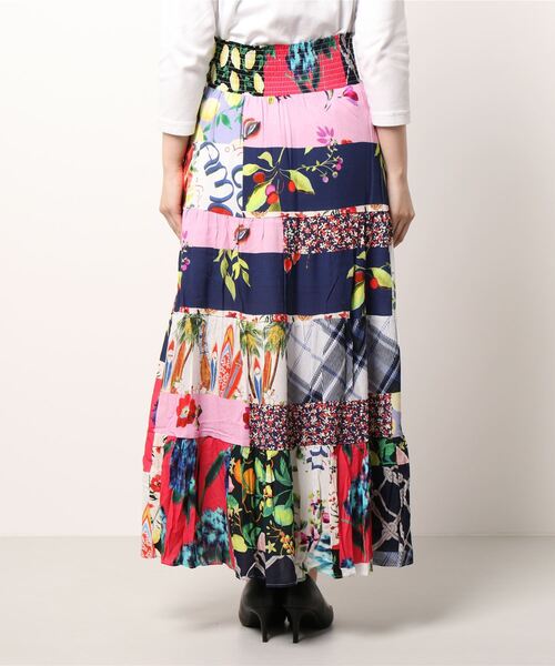 [Desigual] длинная юбка M белый женский 
