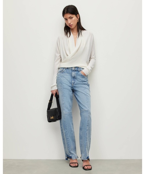 「ALLSAINTS」 ニットカーディガン X-SMALL ホワイト レディース_画像5