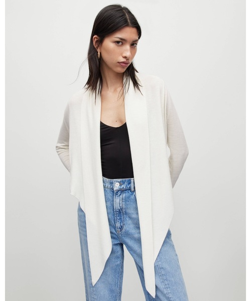 「ALLSAINTS」 ニットカーディガン X-SMALL ホワイト レディース_画像6