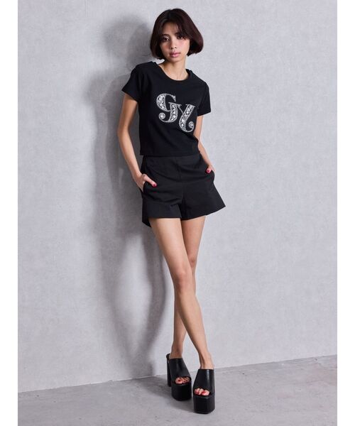 即日発送！GYDA GY bijou Tシャツ　ブラック 即日発送！GYDA GY bijou Tシャツ ブラック 完売カラー 僅か