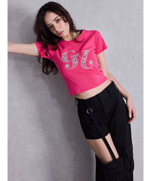 新品未使用タグ付き GYDA GY bijou Tシャツ GYDA tシャツ GY bijou Tシャツ レディース : ZOZOTOWN Yahoo!店