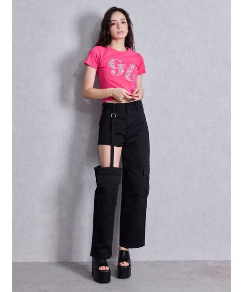 即日発送！GYDA GY bijou Tシャツ　ブラック GYDA tシャツ GY bijou Tシャツ レディース : ZOZOTOWN Yahoo!店
