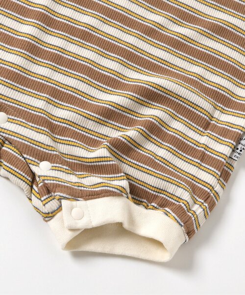 ベビー服 ロンパース 「Bpop」マルチボーダーロンパス | BREEZE | 10